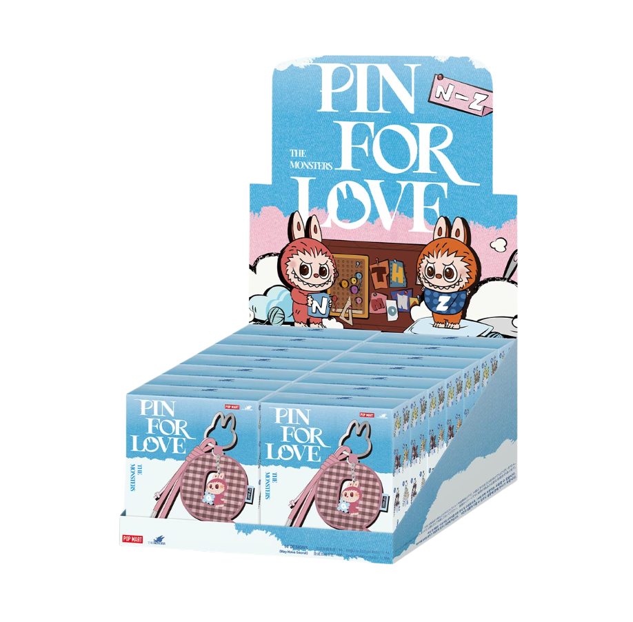 Pop Mart Labubu the Monsters Pin For Love Letter Pendent Blind Box (N-Z)