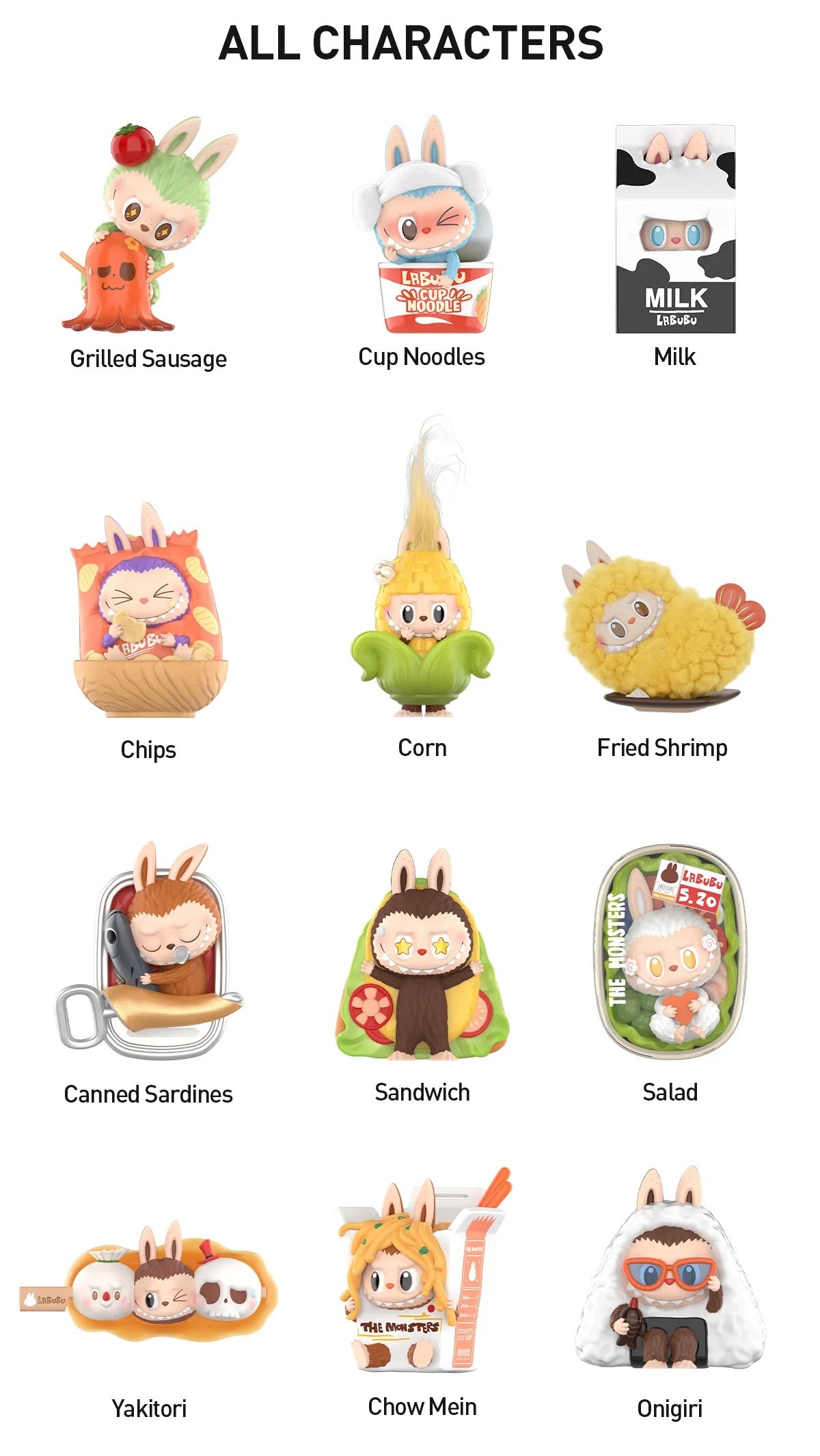 Pop Mart Labubu Wacky Mart Series all member