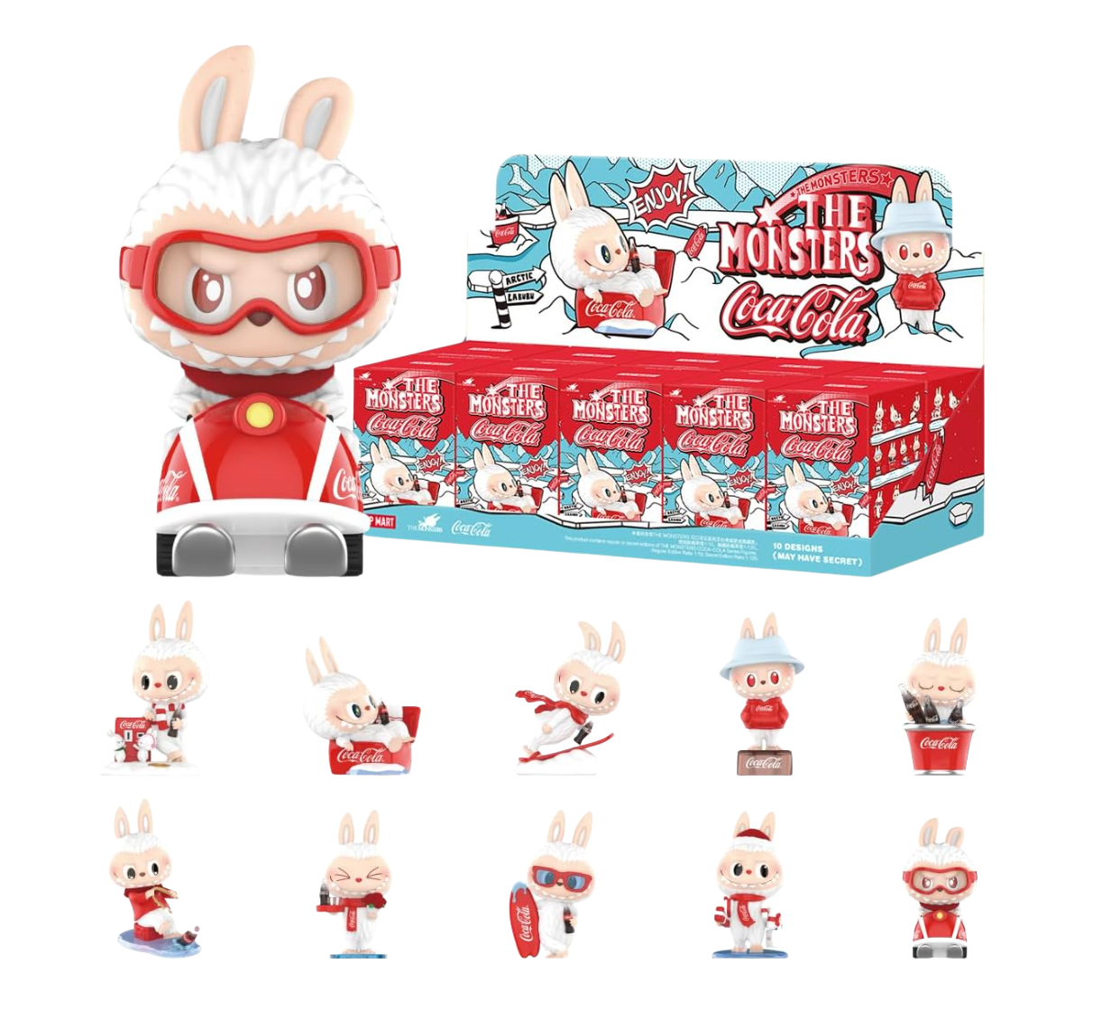 Pop Mart The Monsters Labubu Coca-Cola Series Sealed Cases (10 Blind Boxes)