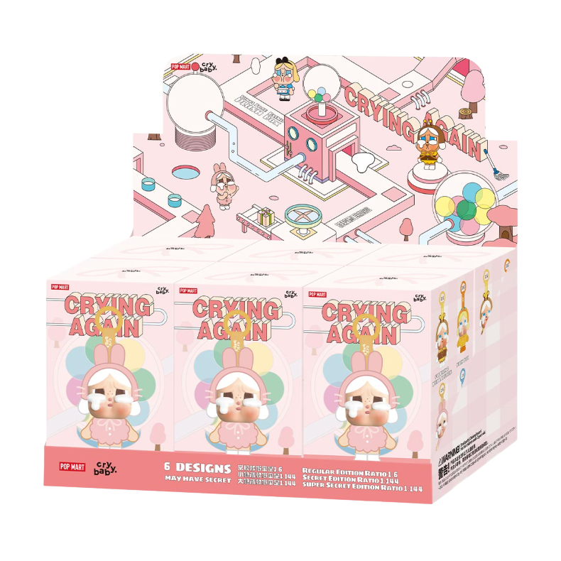 Pop Mart CRYBABY Cryagain Series - Full Set of 6 Sealed Blind Boxes