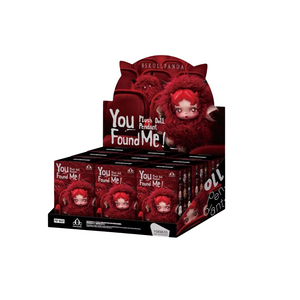 Pop Mart Skullpanda You Found Me! Series Plush Doll Pendant Blind Box sealed case of 9 front view