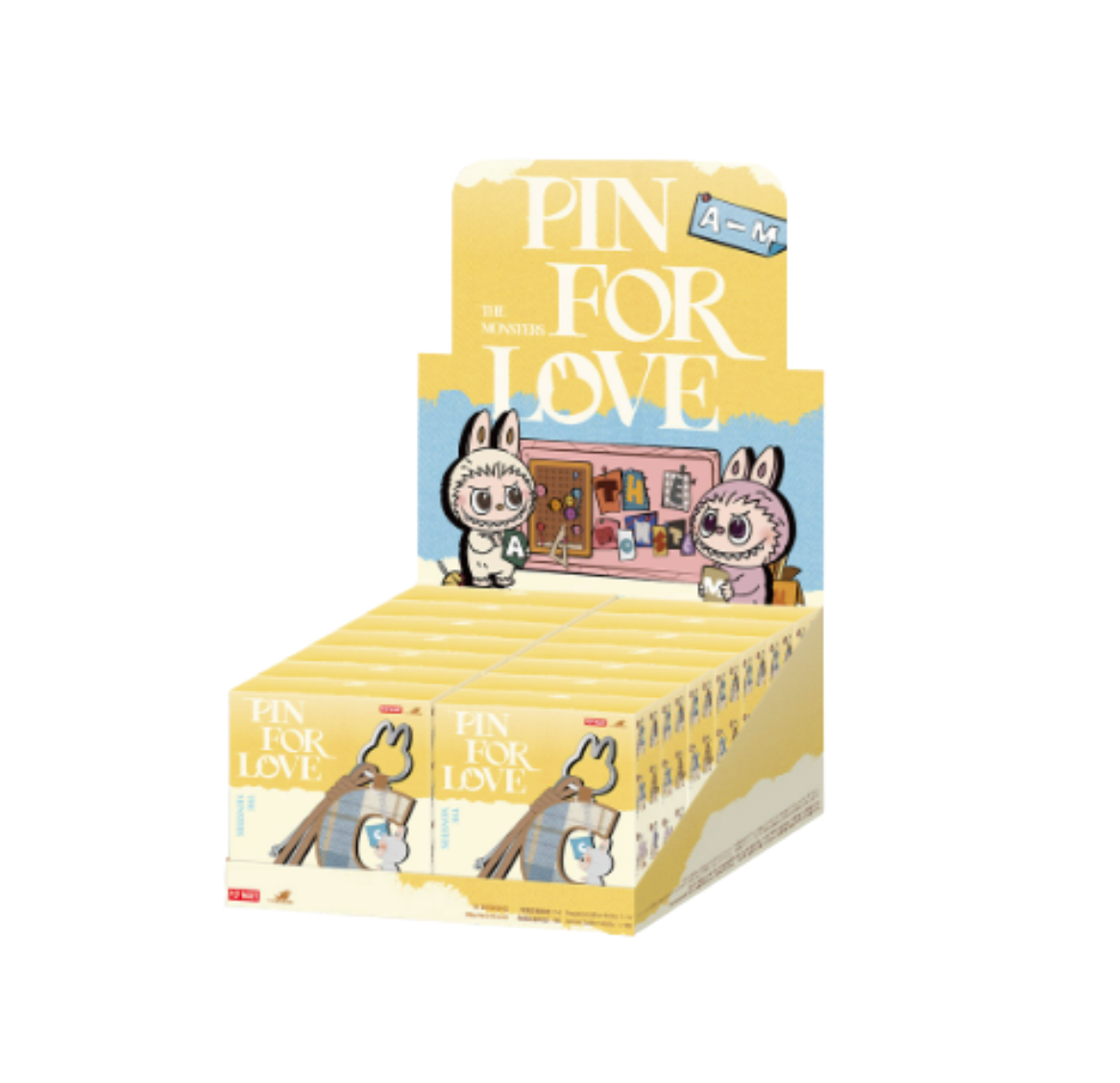 Pop Mart Labubu the Monsters Pin For Love Letter Pendent Blind Box (A-M)