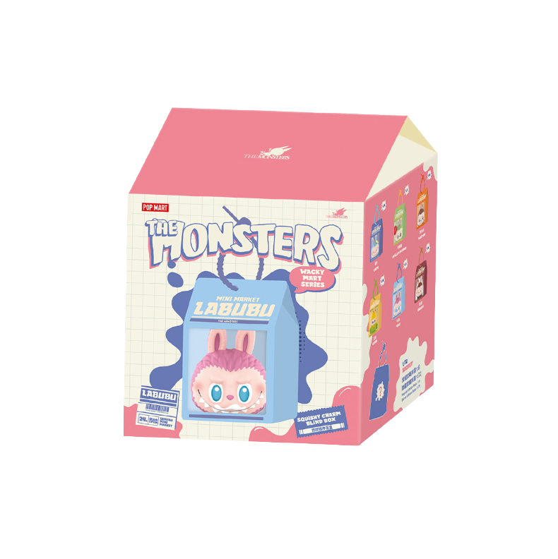 Pop Mart Labubu The Monsters Wacky Mart Series Squishy Charm Single Blind Box