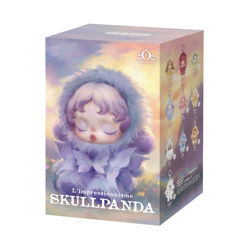 Pop Mart Skullpanda L’impressionnisme Series Plush Pendant Blind Box with art-inspired collectible design