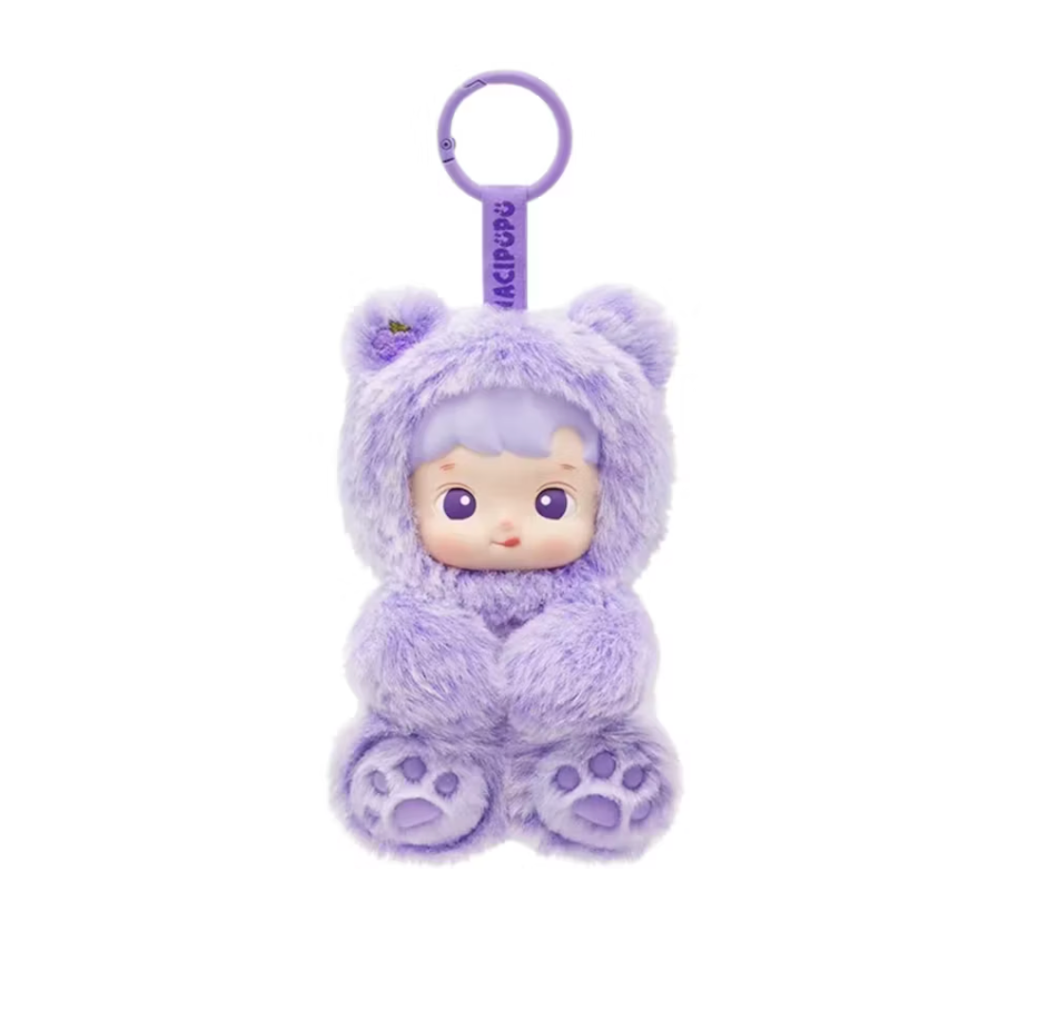 Pop Mart HACIPUPU Gummy Bear Series Vinyl Grape Flavor Plush Pendant
