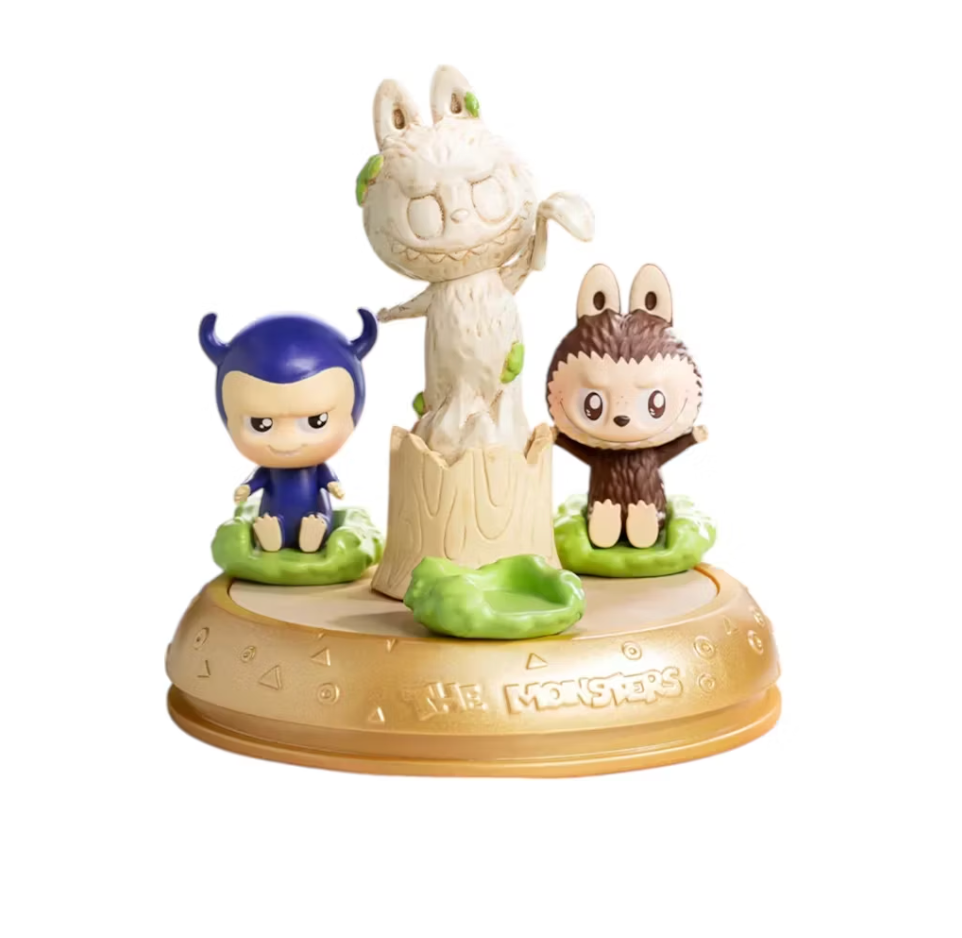 Pop Mart Labubu The Monsters Playing Games Series Scene Aerial Rotation (Secret Edition) Figure Set