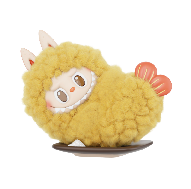 Pop Mart Labubu The Monsters Wacky Mart Series Fried Shrimp Figure