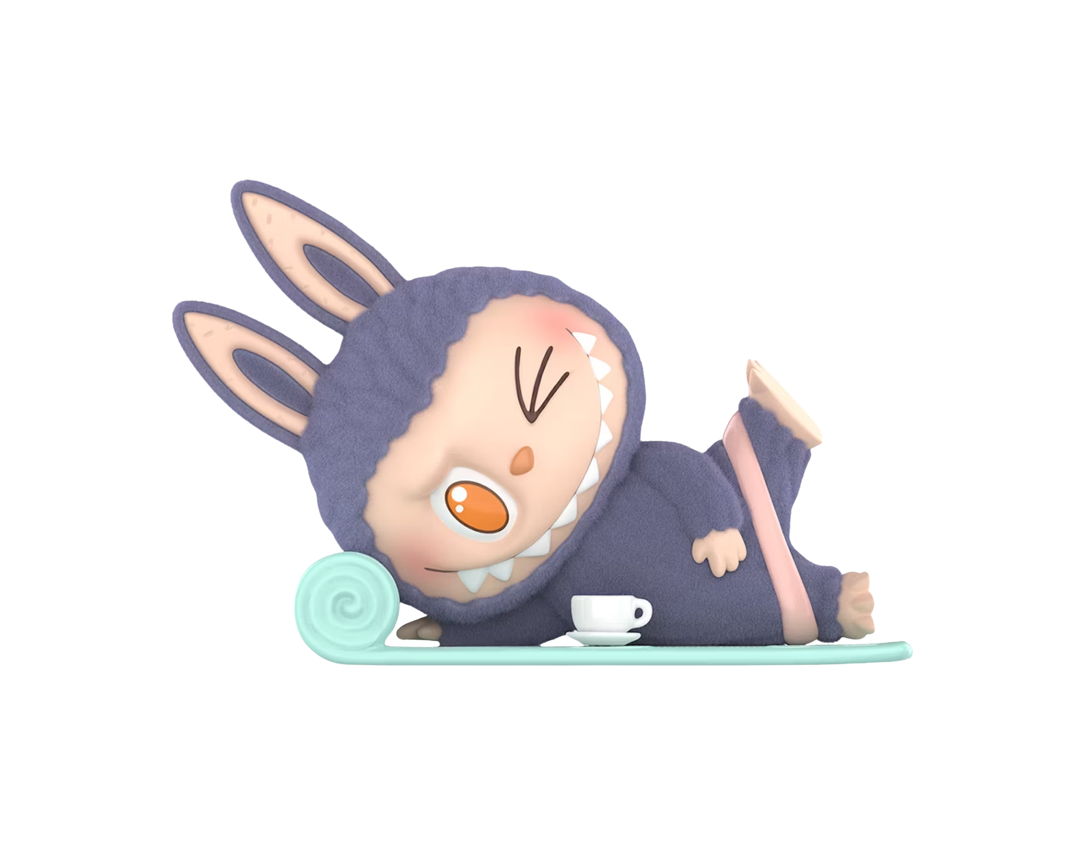 Pop Mart THE MONSTERS Labubu Lazy Yoga Series Americano Figure
