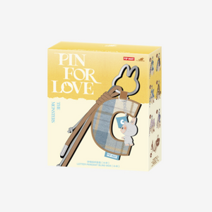 Pop Mart Labubu the Monsters Pin For Love Series Letter Pendent Blind Box (A-M)