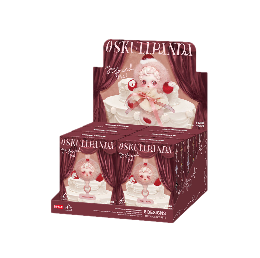 Pop Mart SKULLPANDA You Found Me! Series Phone Lanyard sealed case 6 boxes