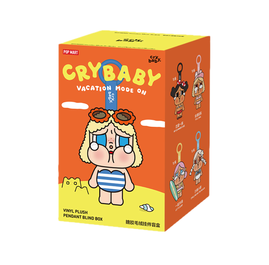 Pop Mart CRYBABY Vacation Mode On Series Vinyl Plush Pendant Blind Box