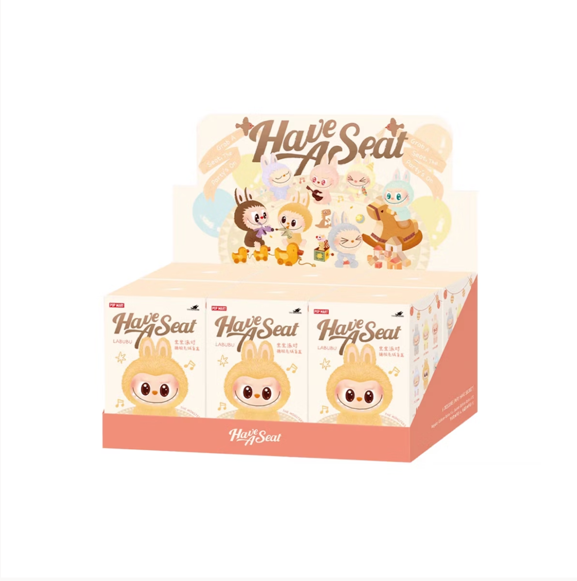 Pop Mart Labubu The Monsters Have a Seat Vinyl Plush Sealed Case (6 Blind Boxes)