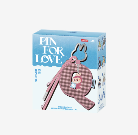 Pop Mart Labubu the Monsters Pin For Love Series Letter Pendent Blind Box (N-Z)