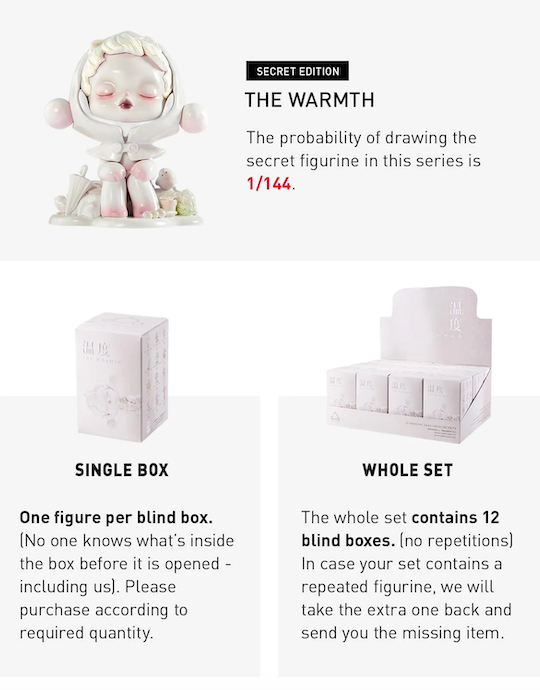 Pop Mart Skullpanda Warmth Figure Blind Box secret edition
