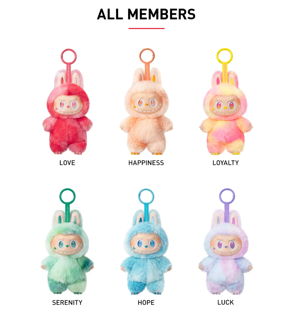 Pop Mart Labubu The Monsters Big into Energy Series Vinyl Plush Pendant All member